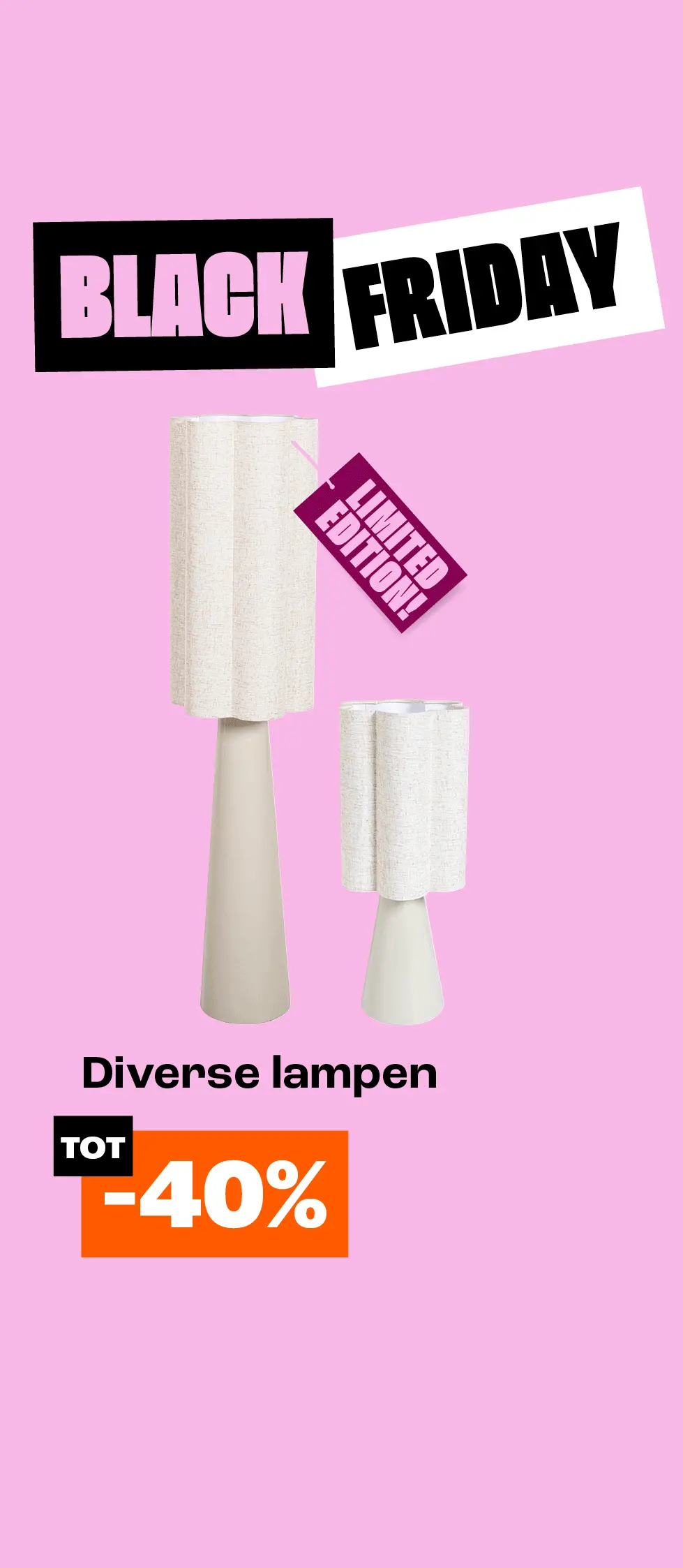 Tot 40% korting op diverse lampen