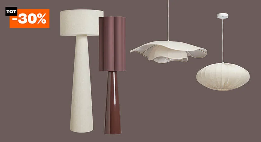 Diverse lampen tot 30% korting