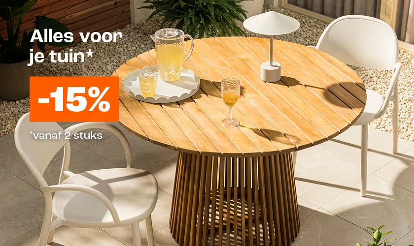 Alles voor je tuin 15% korting