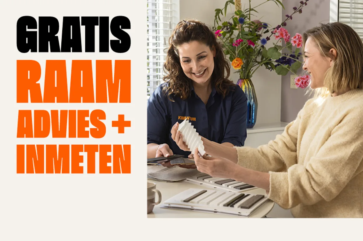 Plan je raam afspraak voor gratis advies op maat bij jou thuis of online