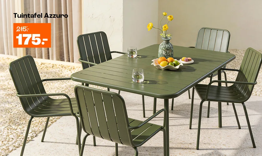 Tuintafel Azurro van €215,- voor €175,-