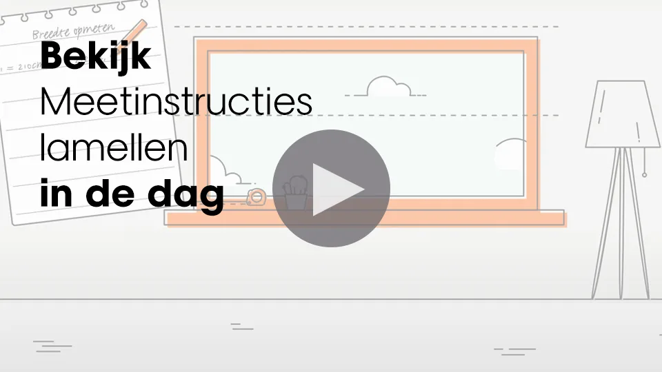 Video meetinstructie lamellen in de dag