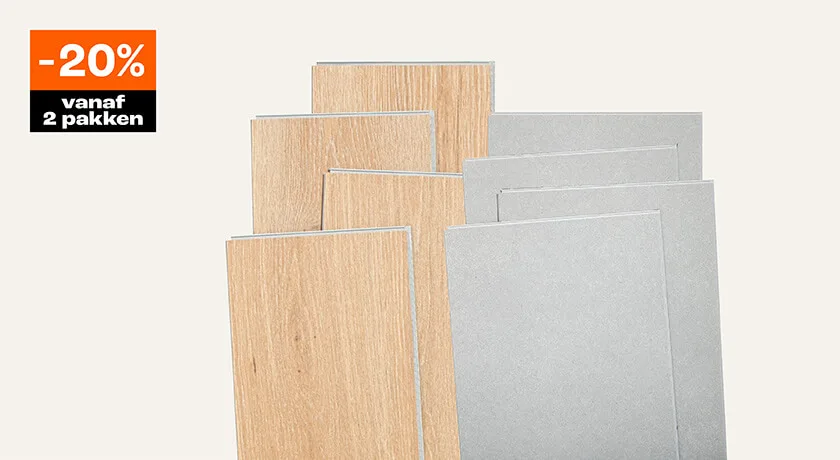 20% korting op alle PVC