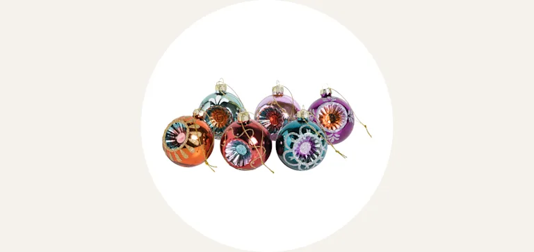 Cardlist - Glazen kerstballen