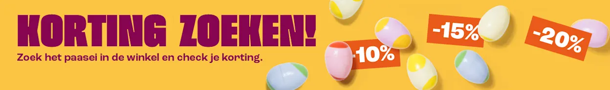 Zoek het paasei in de winkel en check je korting