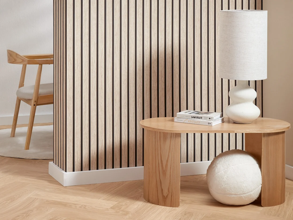 Houten salontafel in Scandinavische stijl