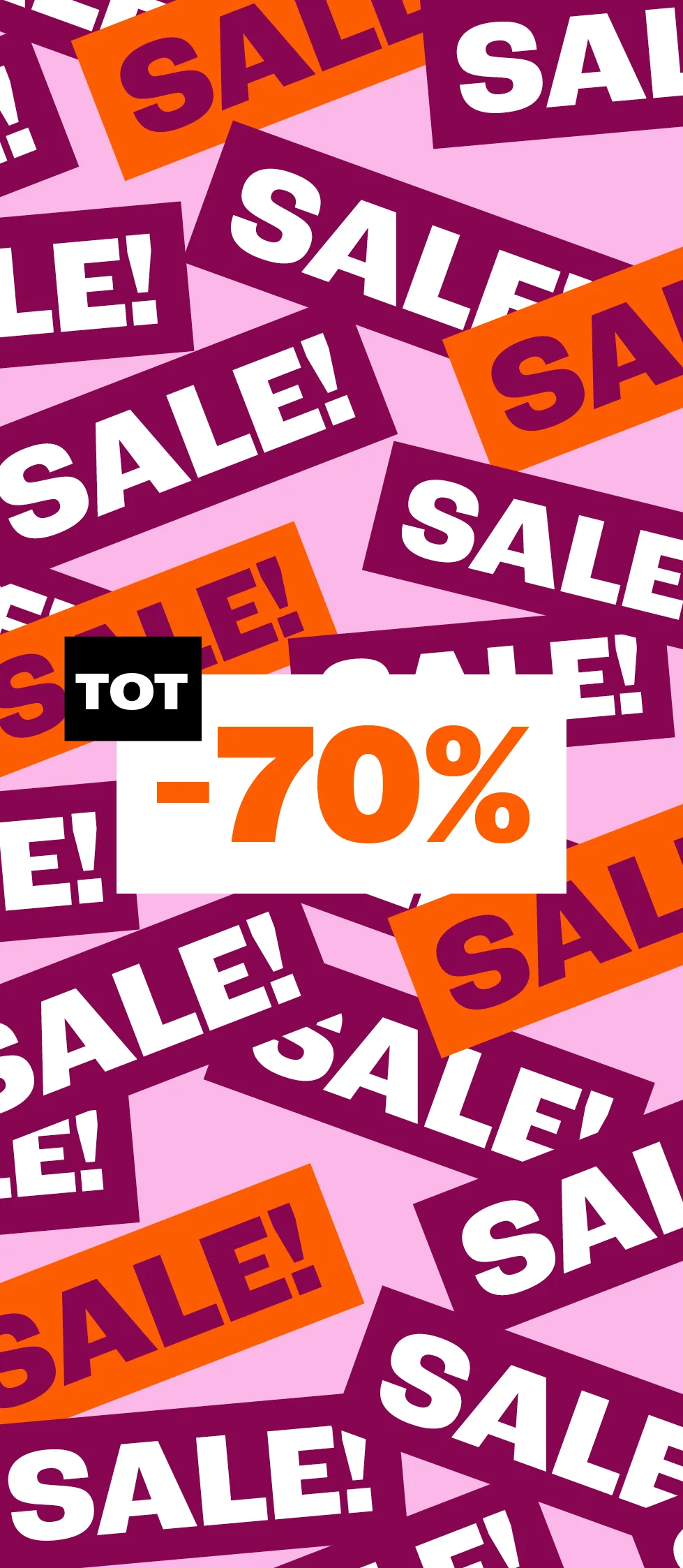 Product tile - Sale algemeen - tot -70% - NL/BE