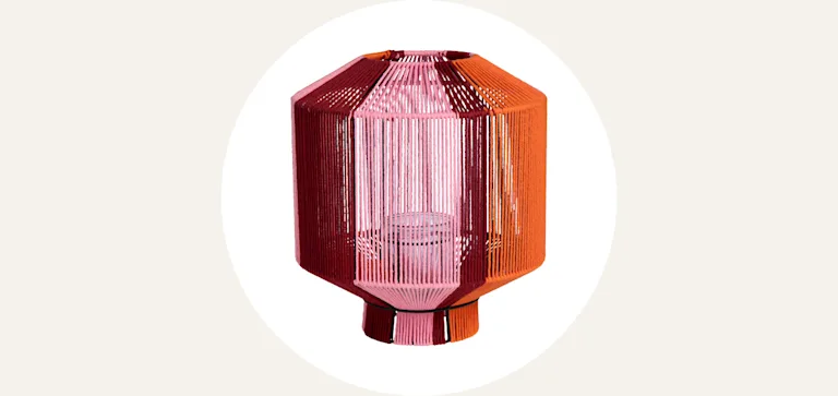 Meerkleurige tuinlantaarn