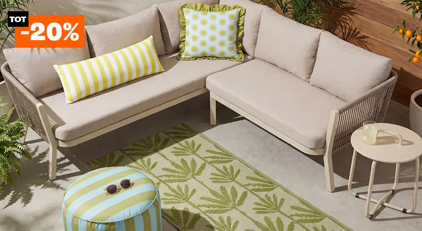 Tot 20% korting op een selectie tuinmeubelen