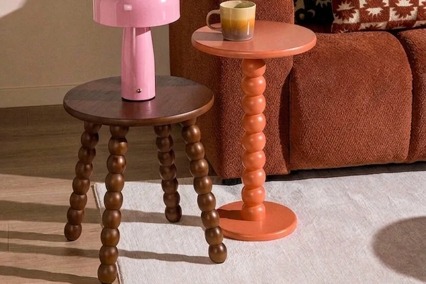 Ronde bijzettafel Scandinavische stijl