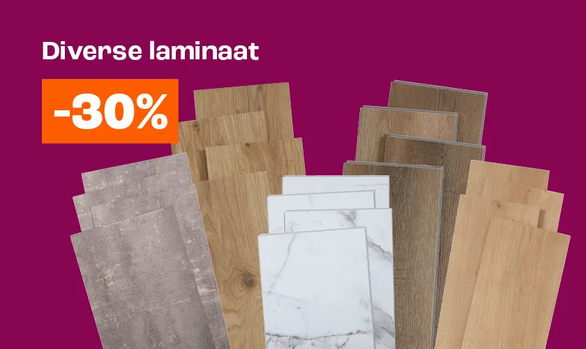 30% korting op diverse laminaat