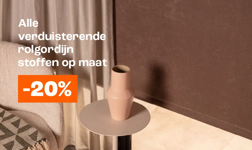 Alle verduisterende rolgordijnstoffen op maat gemaakt 20% korting