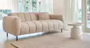 Beige bank Ruvo met zacht stof