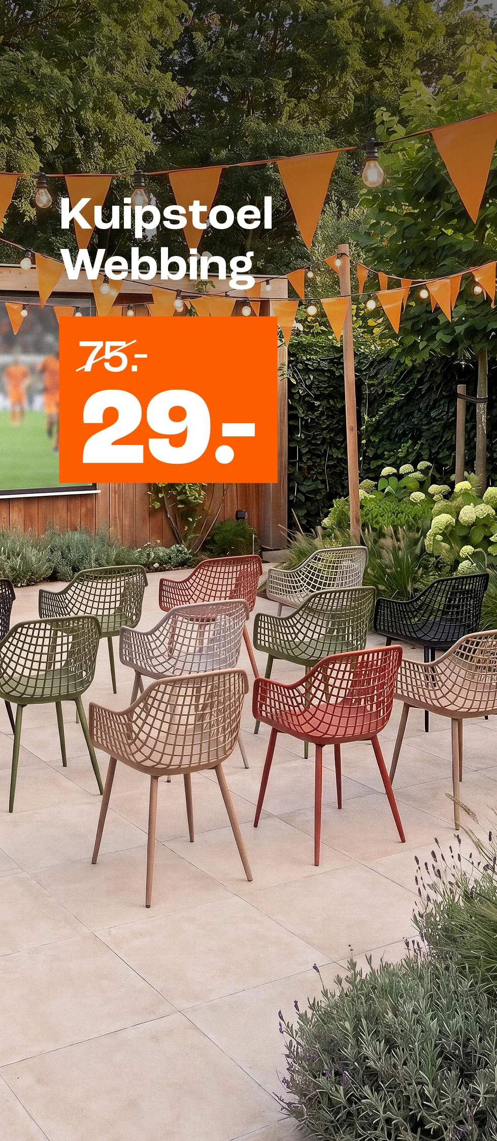 Product tile banner - Webbing van €75,- voor €29,- - Week 24/26 - NL