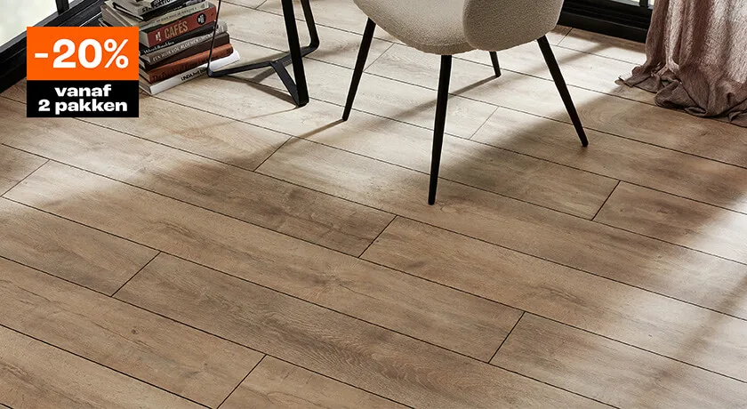 20% korting op alle laminaat 