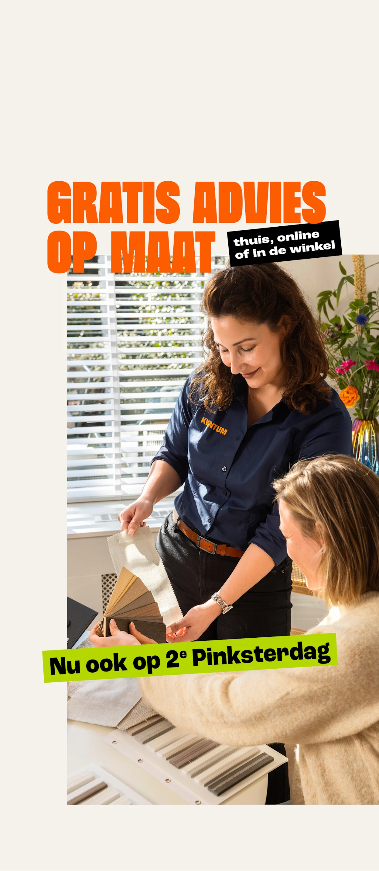 Product tile - advies aan huis - icm Pinksteren - NL/BE