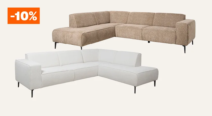 Hoekbanken Lecce 10% korting