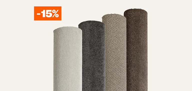 15% korting op divers tapijt