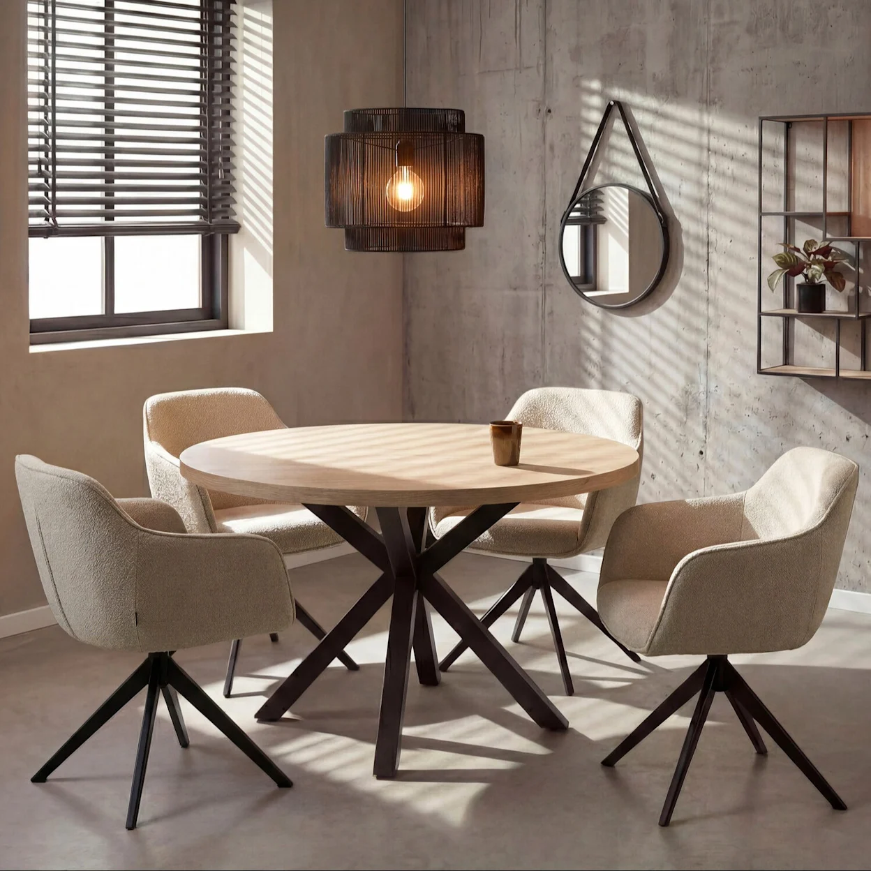 Industriële eetkamerstoelen