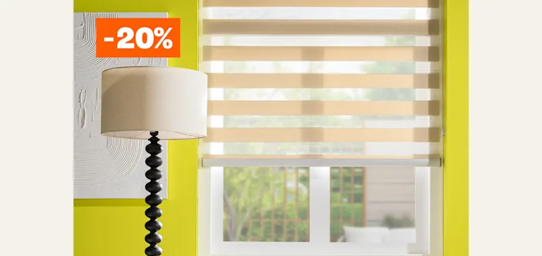 Alle duo rolgordijnen op maat gemaakt 20% korting