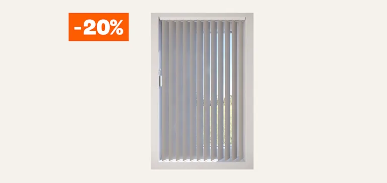 20% korting op alle lamellen op maat gemaakt