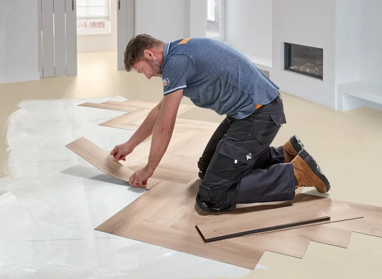 PVC vloer verlijmen