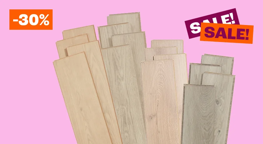 30% korting op diverse laminaat