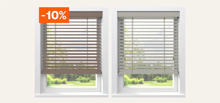 Alle houten jaloezieën op maat gemaakt 10% korting