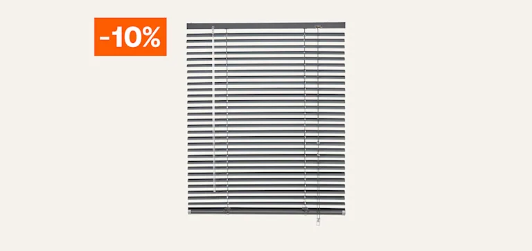 Alle kant-en-klaar aluminium jaloezieën 10% korting - Bekijk alle kant-en-klaar aluminium jaloezieën