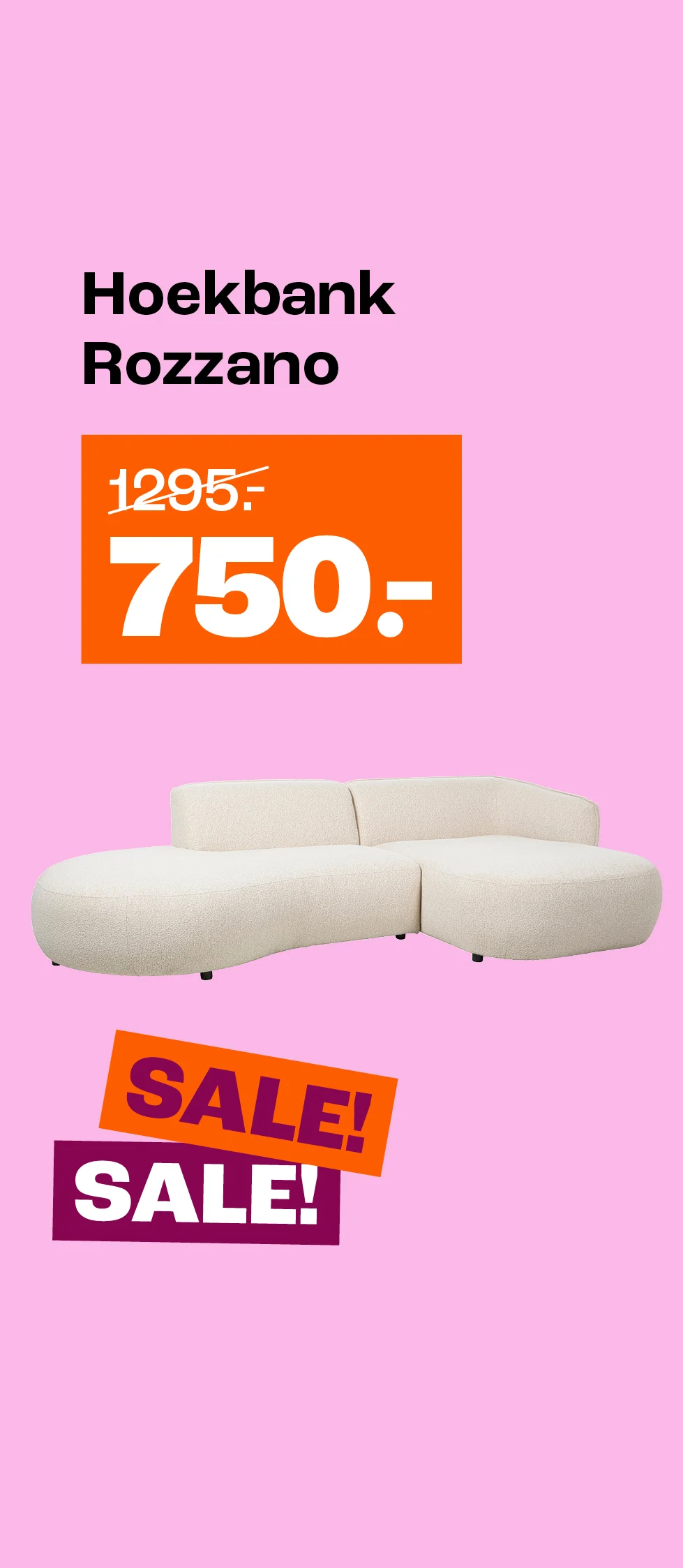 Korting op hoekbanken Piemonte en Rozzano