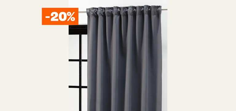 Alle kant-en-klaar gordijnen 20% korting