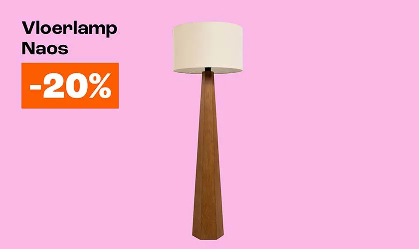 20% korting op Vloerlamp Naos