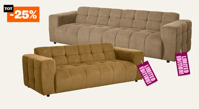 Tot 25% korting op bank Regalo