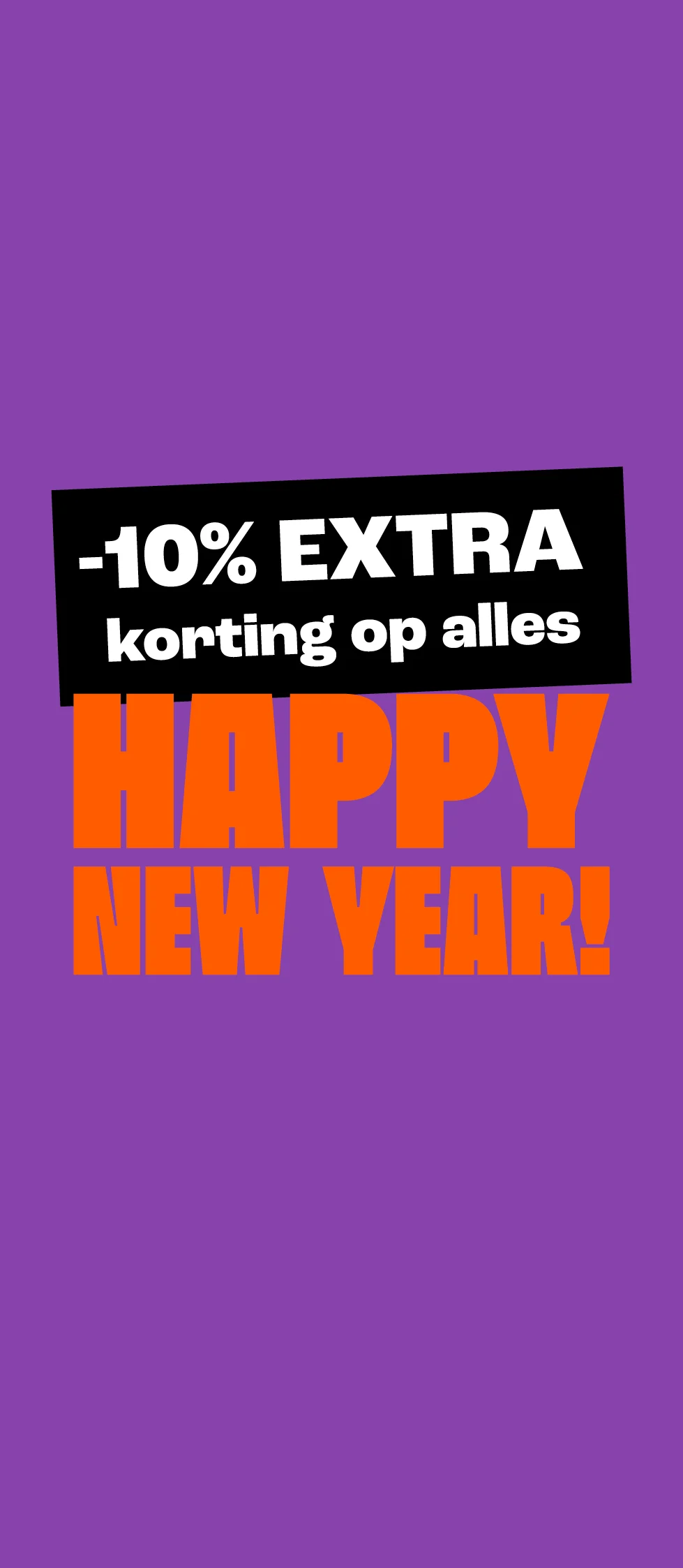 Product tile - 10% extra korting met code - wk 1 - 31 dec t/m 4 jan - NL