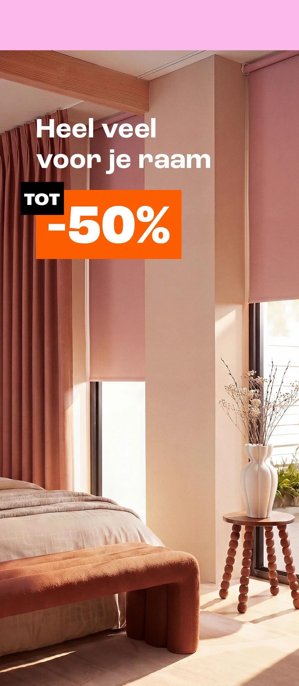 Tot 50% korting op heel veel voor je raam