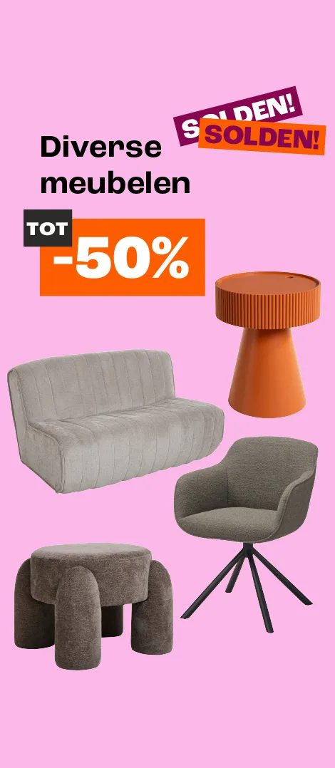 tot 50% korting op diverse meubelen