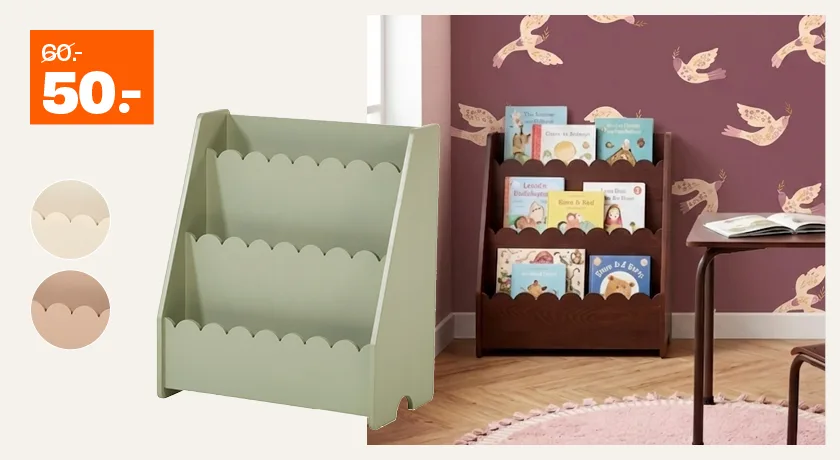 Banner Boekenkast Smerlato van €60,- voor €50,-