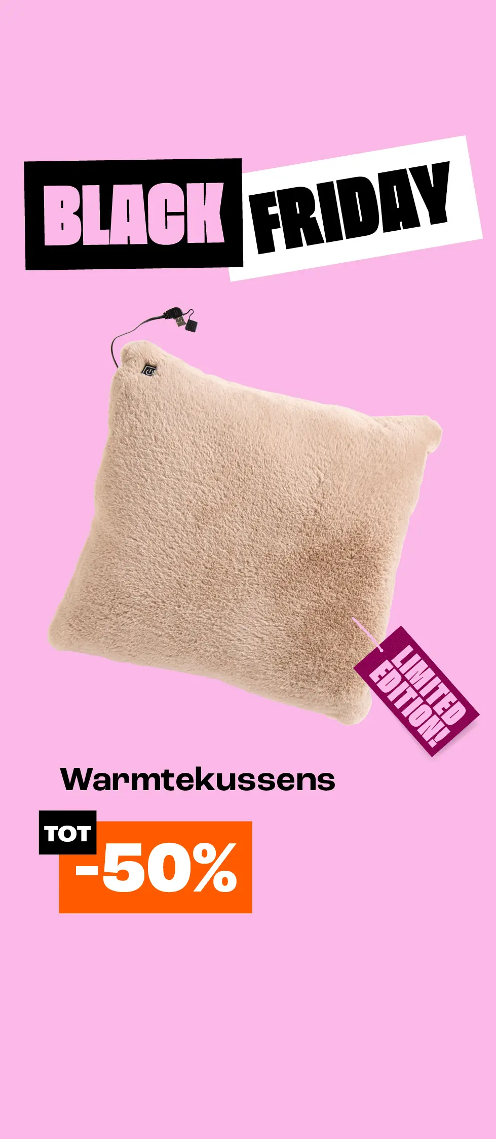 Product tile - Tot 50% korting op alle warmtekussens