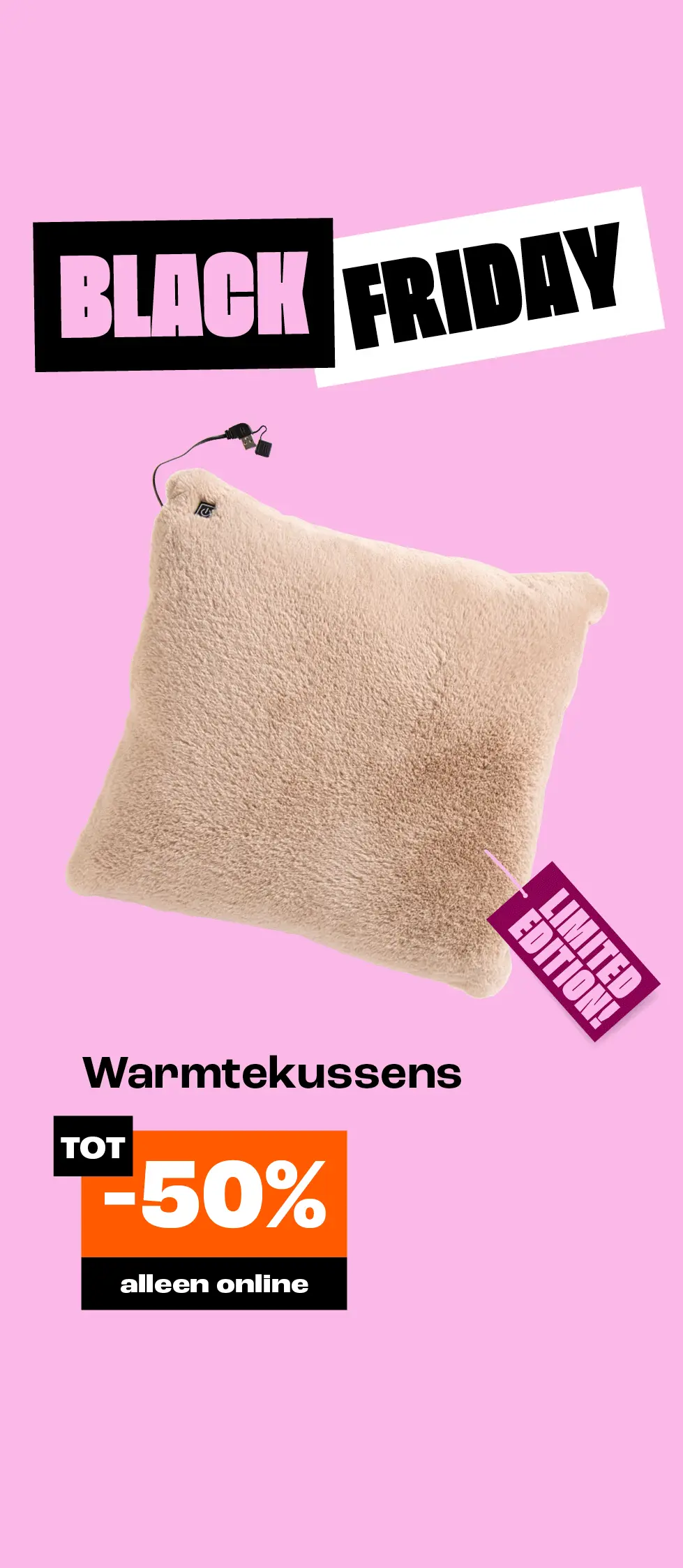 Product tile - Tot 50% korting op alle warmtekussens
