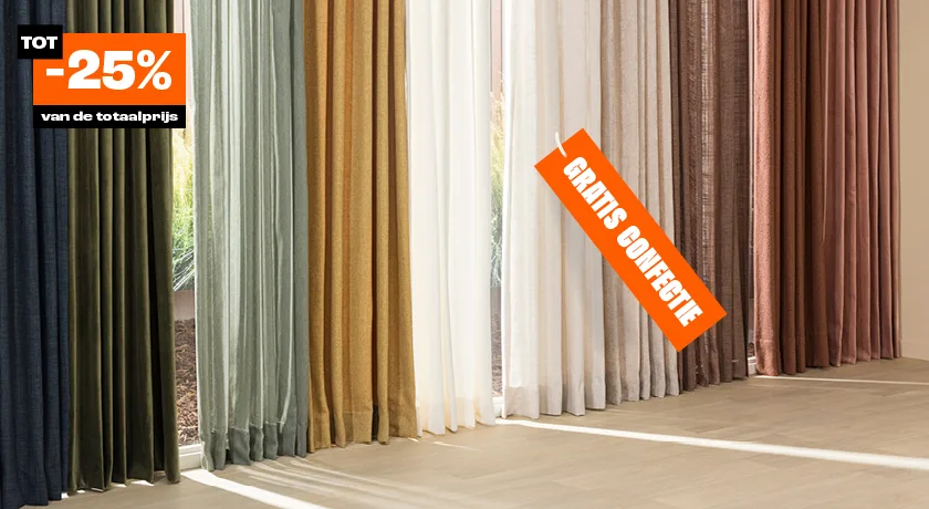 De 60 meest populaire gordijnen gratis confectie