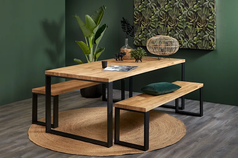 Houten eetkamertafel