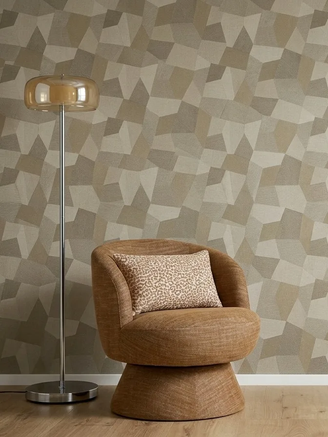 Hotel chique behang met glanzend patroon