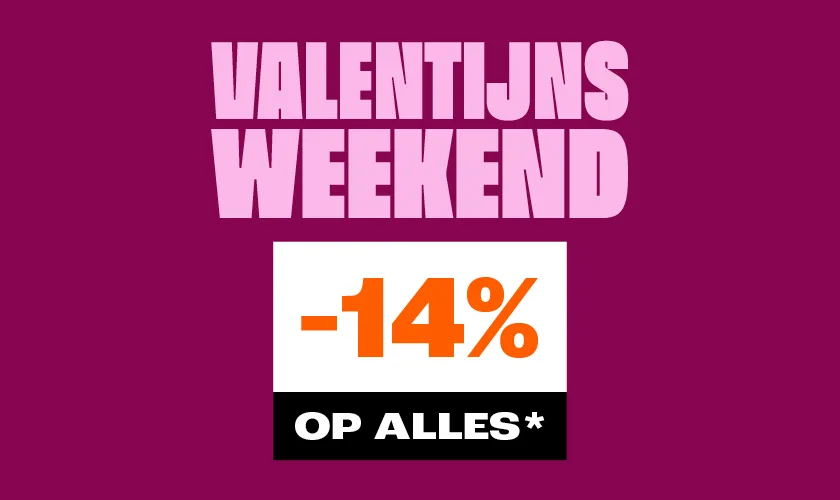 Valentijn actie 14% korting