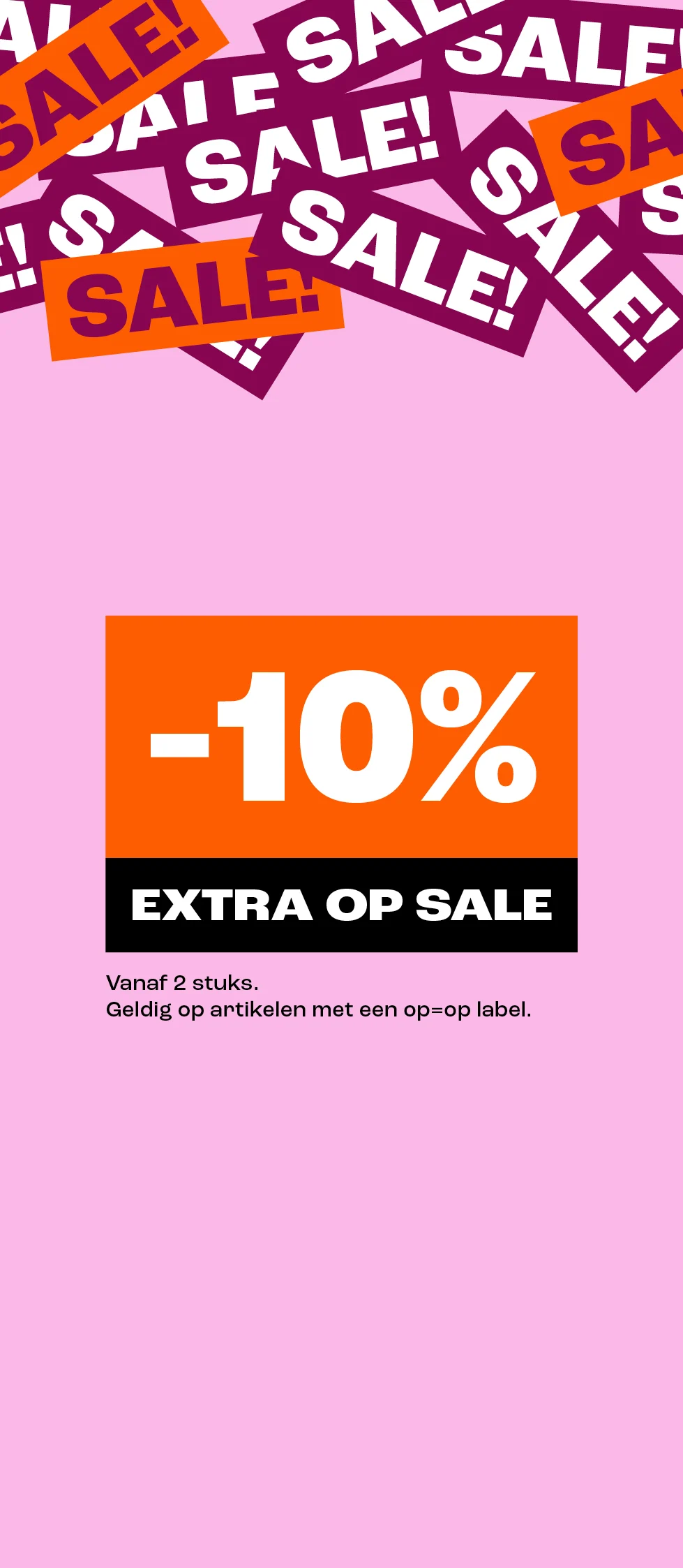product tile - -10% korting op alle sale - NL