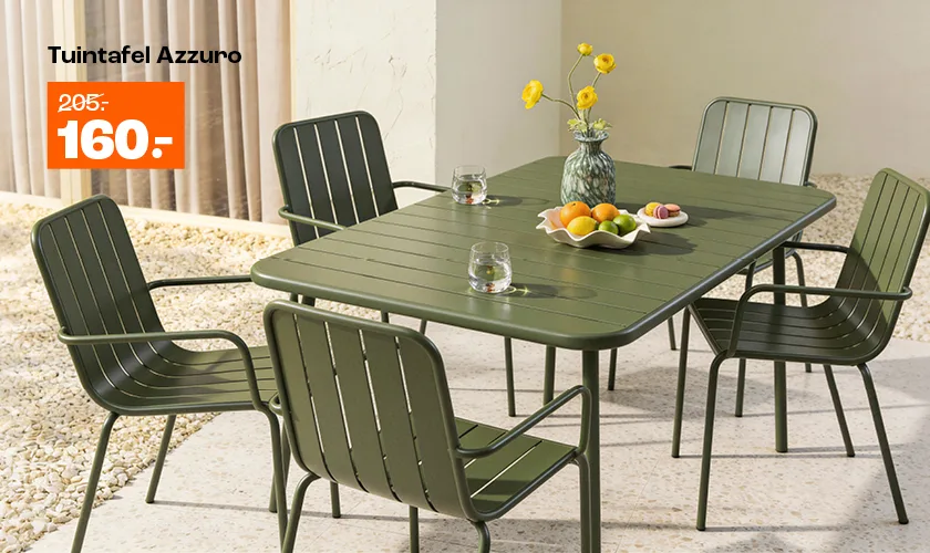 Tuintafel Azurro van €205,- voor €160,-