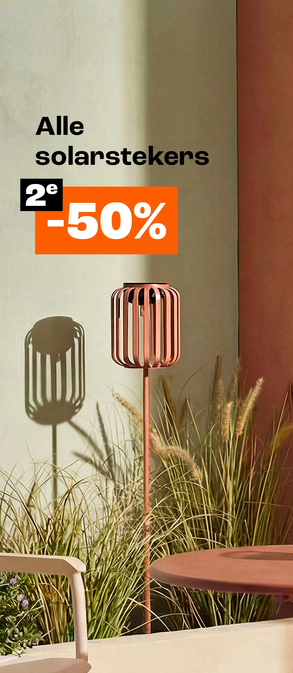 2e 50% korting op alle solarstekers