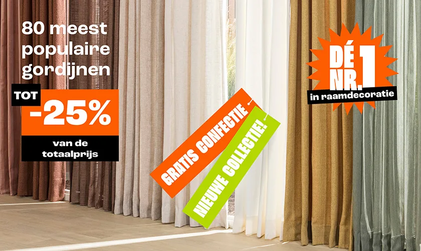 80 meest populaire gordijnen gratis confectie