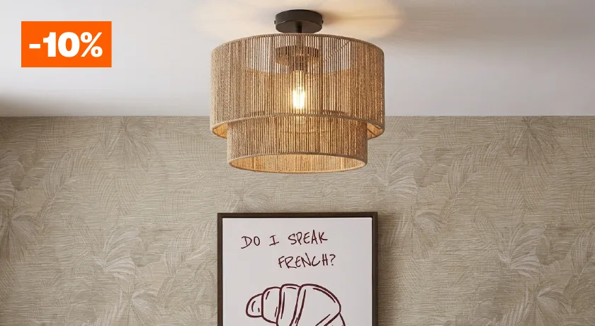 10% korting op alle plafonnieres