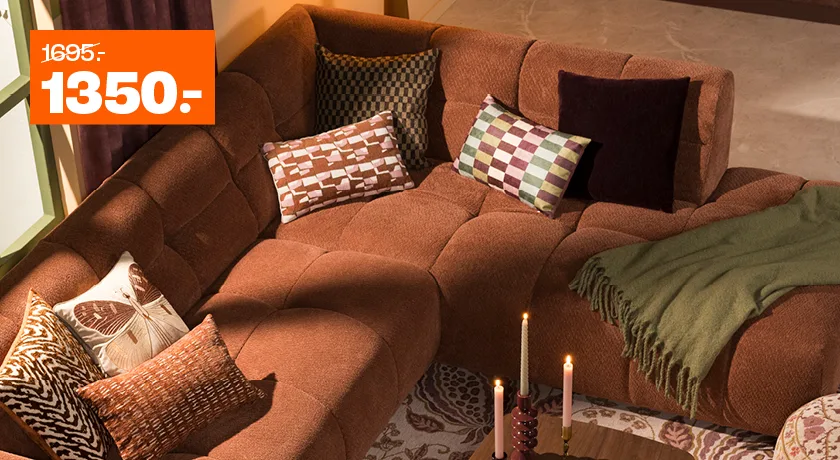Hoekbank Regalo van €1.695,- voor €1.350,-