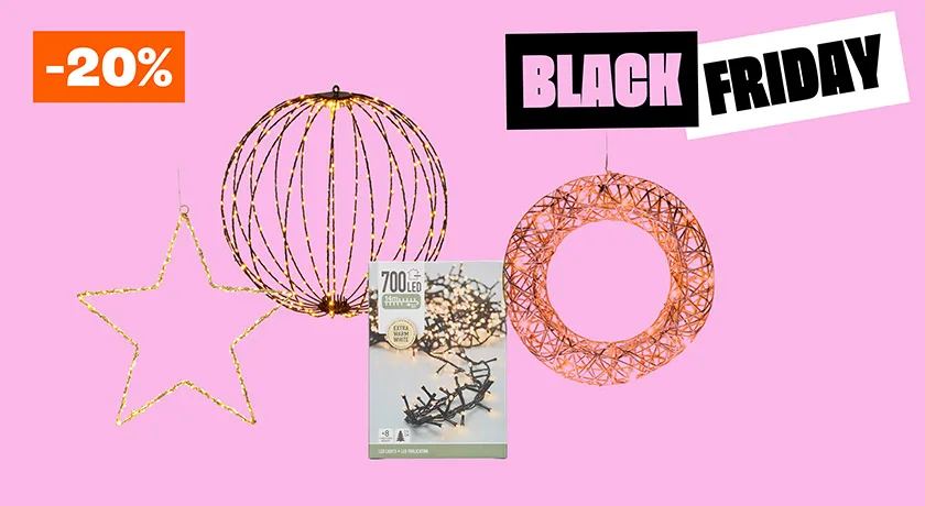 20% korting op alle kerstverlichting